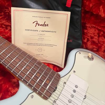 Fender American Vintage "Thin Skin" '62 Jazzmaster LTD 2024 Sonic Blue Offset UK Bridge 9.5” Radius image 12