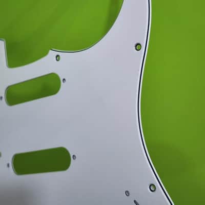 Standard Stratocaster SSS Electric Guitar Pickguard Start Pickguard Scratch Plate for Fender USA/Mexican Model Style 11-Hole (White 3-Ply) image 6
