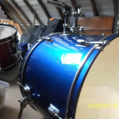 Performance Percussion  bass drum.. Full size Metallic Blue image 2