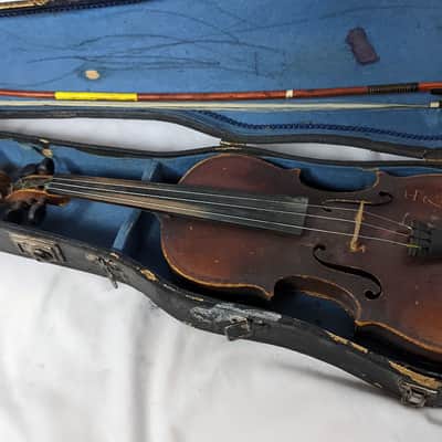 Antonius Stradivarius Cremonensis Faciebat Anno 1721 Copy Violin w/Case image 4