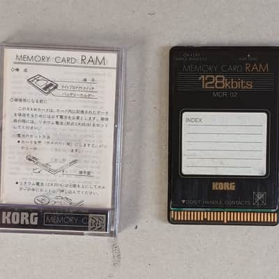 Korg Memory Card MCR-02 (for Korg DS-8) 1980s