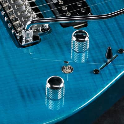 Ibanez Martin Miller Signature 6 String Electric Guitar w/Case - Transparent Aqua Blue (MM1TAB) image 8