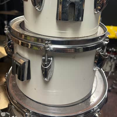 Yamaha RECORDING CUSTOM 8” & 10” CONCERT TOMS 1990’s  - White image 4