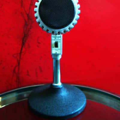 Vintage 1960's Calrad DM21 dynamic omni-directional microphone Dual Z / Hi Z harp mic w cable Olson Lafayette image 3
