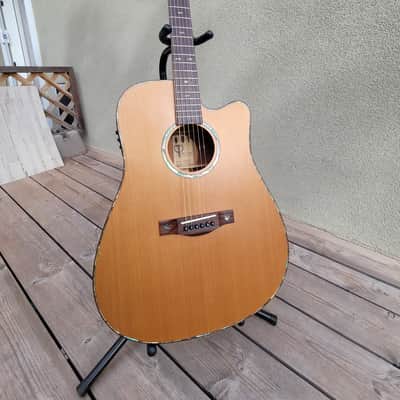 Teton STS205CENT Dreadnought with Electronics 2010s - Natural image 1