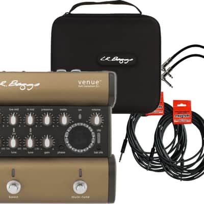 LR Baggs Venue DI Direct Box Footpedal Tuner w/ 4 Cables image 1