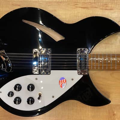 Rickenbacker 330/12 12-String Electric Guitar JetGlo (Black) image 2