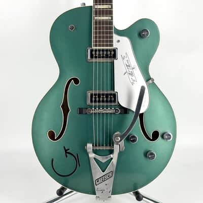 2021 Gretsch Custom Shop G6120 Masterbuilt Stephen Stern - Aged Sherwood Green Metallic - Trades image 3