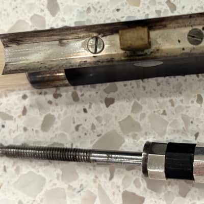 Beautiful old 4/4 labeled Francois Tourte 1810 Saxony violin Bow labeled Francois Tourte 1810 image 12