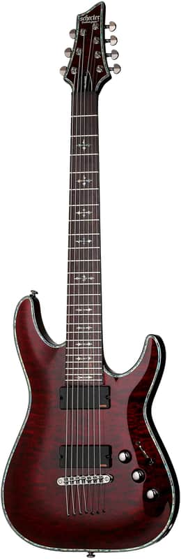 Schecter Hellraiser C-7 Black Cherry image 1