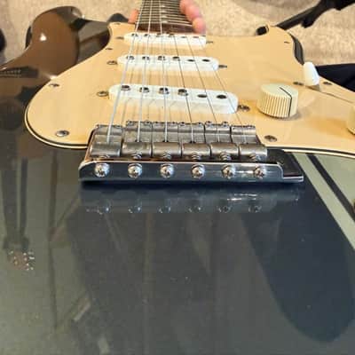 Fender Limited Edition John Mayer Stratocaster - Charcoal Frost Metallic with Racing Stripe 1/100 image 16