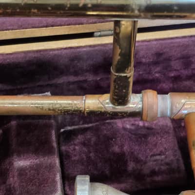 F.E. Olds Ambassador Los Angelos Model Trombone w Mouthpiece 1955 image 8