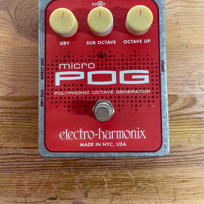 Electro-Harmonix Micro POG Polyphonic Octave Generator 2007 - Present - Red / Gray image 1