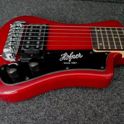 Hofner HCT-SH-R CT Series Shorty Travel/Mini Electric Guitar Red image 1