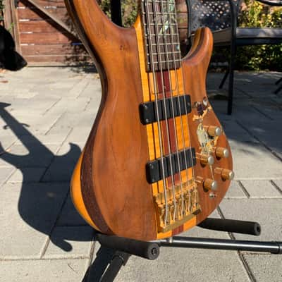 Tobias Signature 5 String CUSTOM (mid-90's) Woods and Mother of Pearl image 4