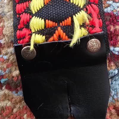 Unbranded Ace style woven Hooenanny guitar strap #3 image 3