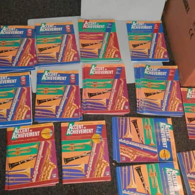 Accent on Achievement Band Method Lot of 80 Books Various Instruments and Levels new old stock image 2