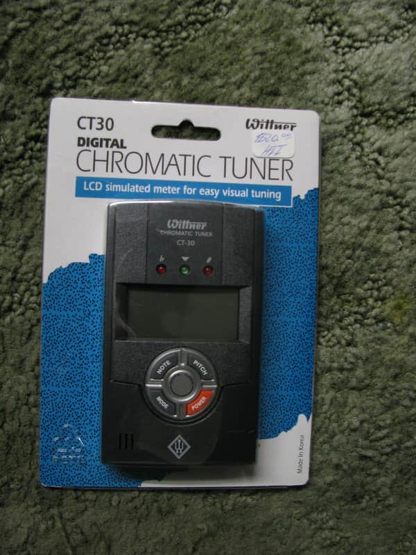 Wittner CT30 Digital Chromatic Tuner for Guitar instrument -NEW-Black image 1