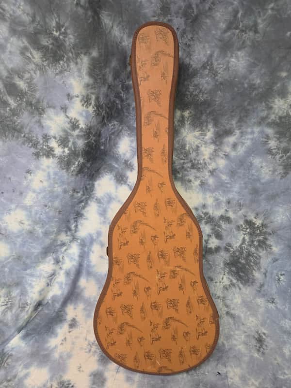 Vintage RARE 1952 Harmony Made Cowboy and Indians Scene Cowboy Guitar Acoustic Guitar Case image 1