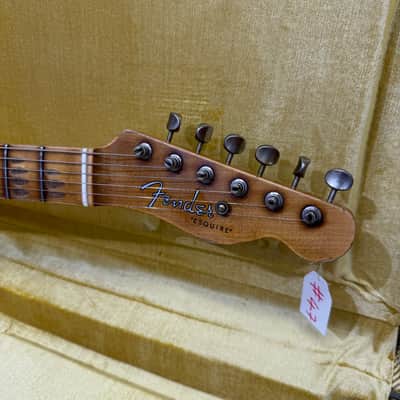 Fender Custom Shop LTD 50s C-WAH PINE ESQUIRE SUPER HEAVY RELIC AGED CIMARRON RED image 6