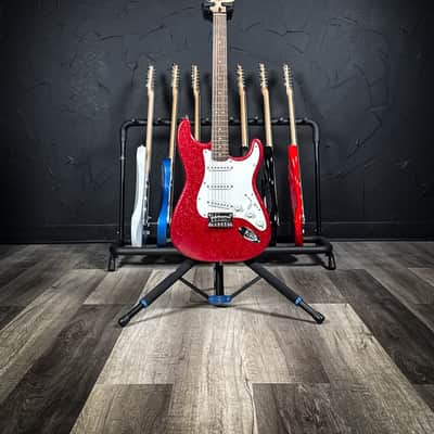 Squier Limited Edition Bullet Stratocaster SSS - Red Sparkle image 1