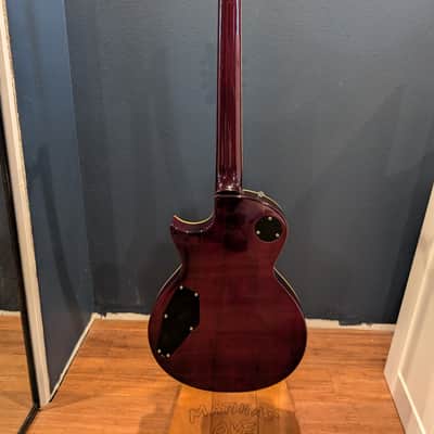 ESP LTD EC-401 VF 2011 See Thru Black Cherry Red Seymour Duncan Flamed Maple image 13