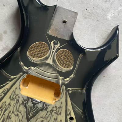 Fly Top Black Warlock Style Guitar Body image 7
