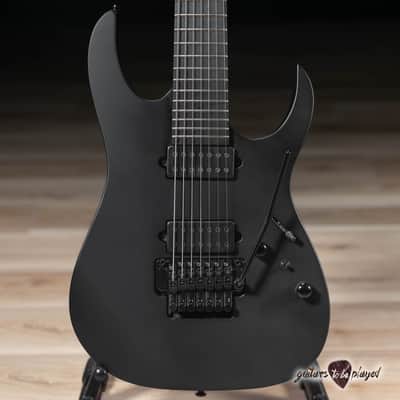 Ibanez RGRB720 RG Iron Label 7-String Tremolo Guitar – Black Flat image 2