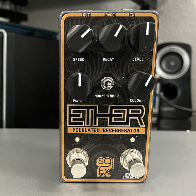 SolidGoldFX Ether Modulated Reverberator 2021 - Black image 1