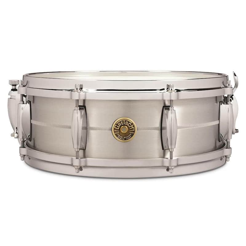 Gretsch G4160SA USA Solid Aluminum Snare Drum 14x5 image 1