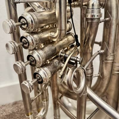 Custom Built Conn 56J Prototype CC Tuba — Nickel/Silver, 5 Valves — Local Only (Austin, TX) image 6