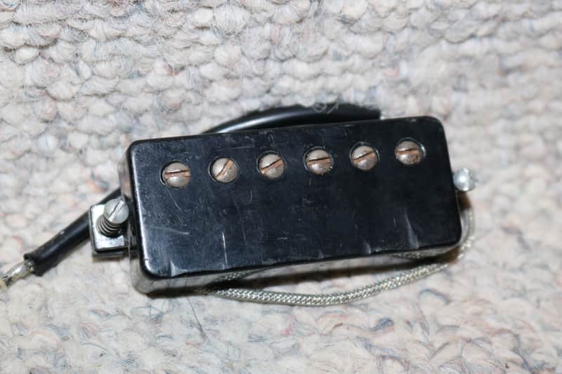 Vintage 1960s 1970s Gibson Patent Sticker Mini Humbucker - 6.4K image 1