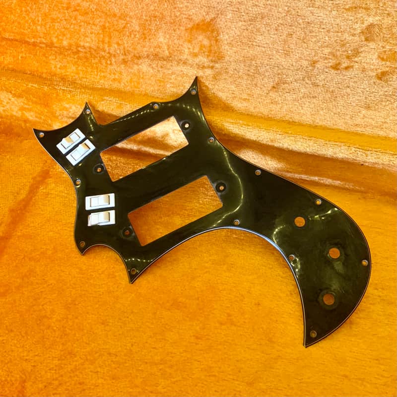 Kay Truetone pickguard c 1965 Black Kleenex pickups original vintage USA image 1