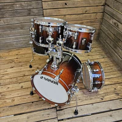 Drum Kit Sonor AQ2 Series 7ply Maple Safari Brown Fade USED! RKAQK220626 image 3