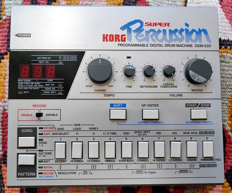 Korg DDM-220 Super Percussion Programmable Digital Drum Machine imagen 1