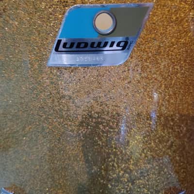 Ludwig 15"(diameter)x12"(Depth) Floor Tom (conversion) 1970's - Gold Sparkle image 2