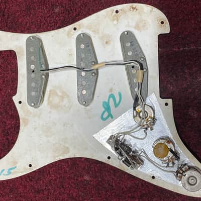 Fender Stratocaster 1974 - 1975 Loaded Pickguard Factory Original Wiring Harness image 1