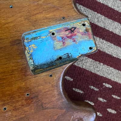 1967 1968 Fender Mustang bass body natural image 4