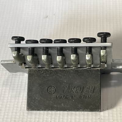 1999 MIJ Jackson DR7 Dinky Guitar JT-580LP Takeuchi Brushed Chrome 7 String Floyd Rose Tremolo Bridge image 6