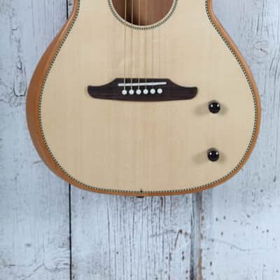 Fender Highway Series Parlor Acoustic Electric Guitar Natural w Deluxe Gig Bag image 1