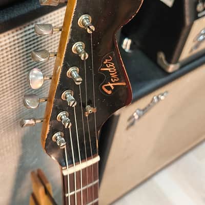 Fender Jaguar 1963 Black Refin with Matching Headstock image 6
