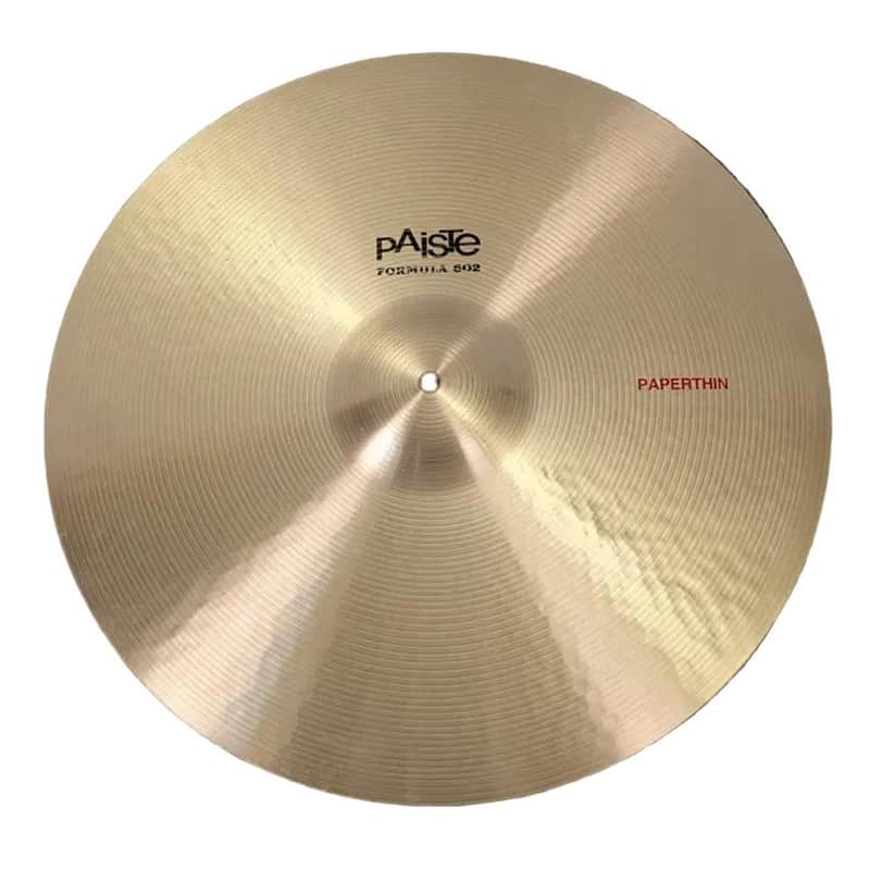 Used Paiste Formula 602 Paper Thin Crash Cymbal 20" 1660 grams - Very Good image 1