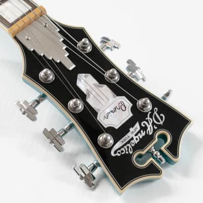 D'Angelico Premier SS Semi-hollowbody Electric Guitar - Sky Blue with Stopbar Tailpiece image 8