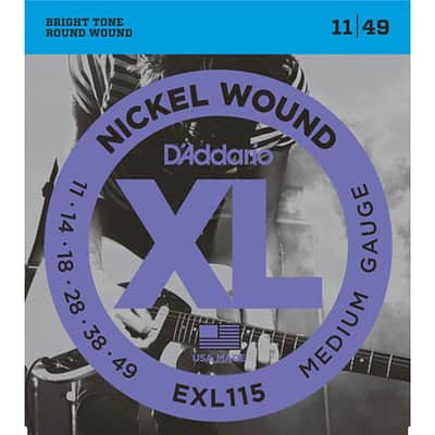 D'Addario EXL115 Nickel Wound .011-049 image 1