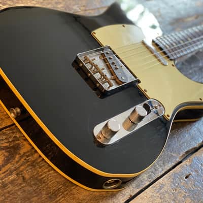 Fender Japan Rare Vintage Mid 1980's FujiGen Built Telecaster Custom 1962 Reissue MIJ Piano Black w/ Vintage Leatherette Case image 2