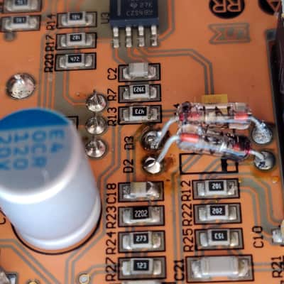 Way Huge WM20 Smalls Conspiracy Theory with ANALOG MAN diodes Professional Overdrive - Gold Klon Centaur image 6