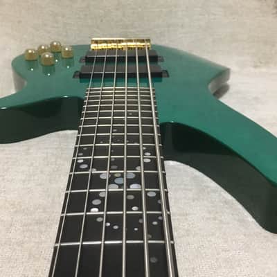 Yamaha RBX 6JM 6 String Bass Guitar John Myung Signature Turquoise Blue Green image 10