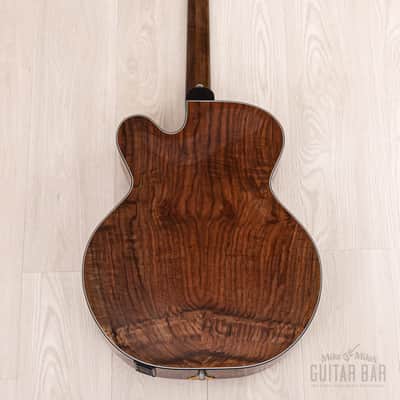Harvey Leach Cutaway Archtop 17" Carved Acoustic Electric Guitar Sunburst w/ Benedetto, Case image 3