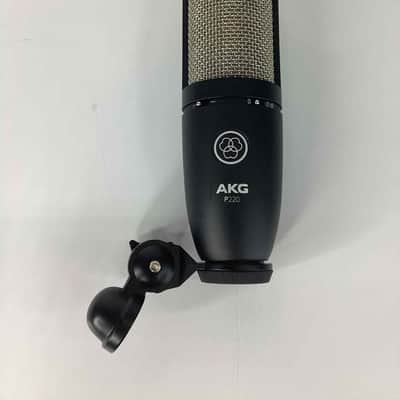 AKG P220 Large Diaphragm Cardioid Condenser Microphone 2010s - Black image 1
