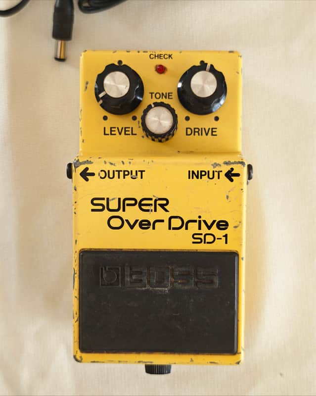 Boss SD-1 Super OverDrive (Silver Label) 1997 - Present - Yellow image 1